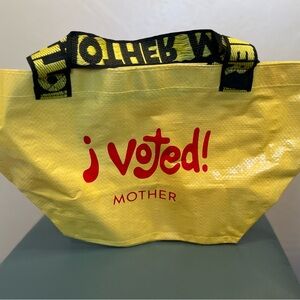 MOTHER Yellow 'I Voted!' Tote Bag